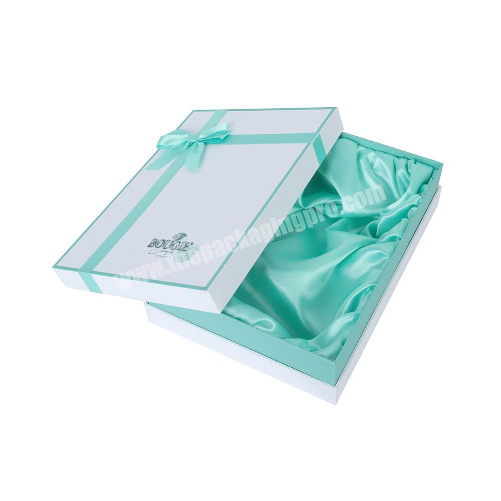 Wholesale Book Shape Lid Wedding Favors Paper Satin Lining Large Gift Box For Jewelry