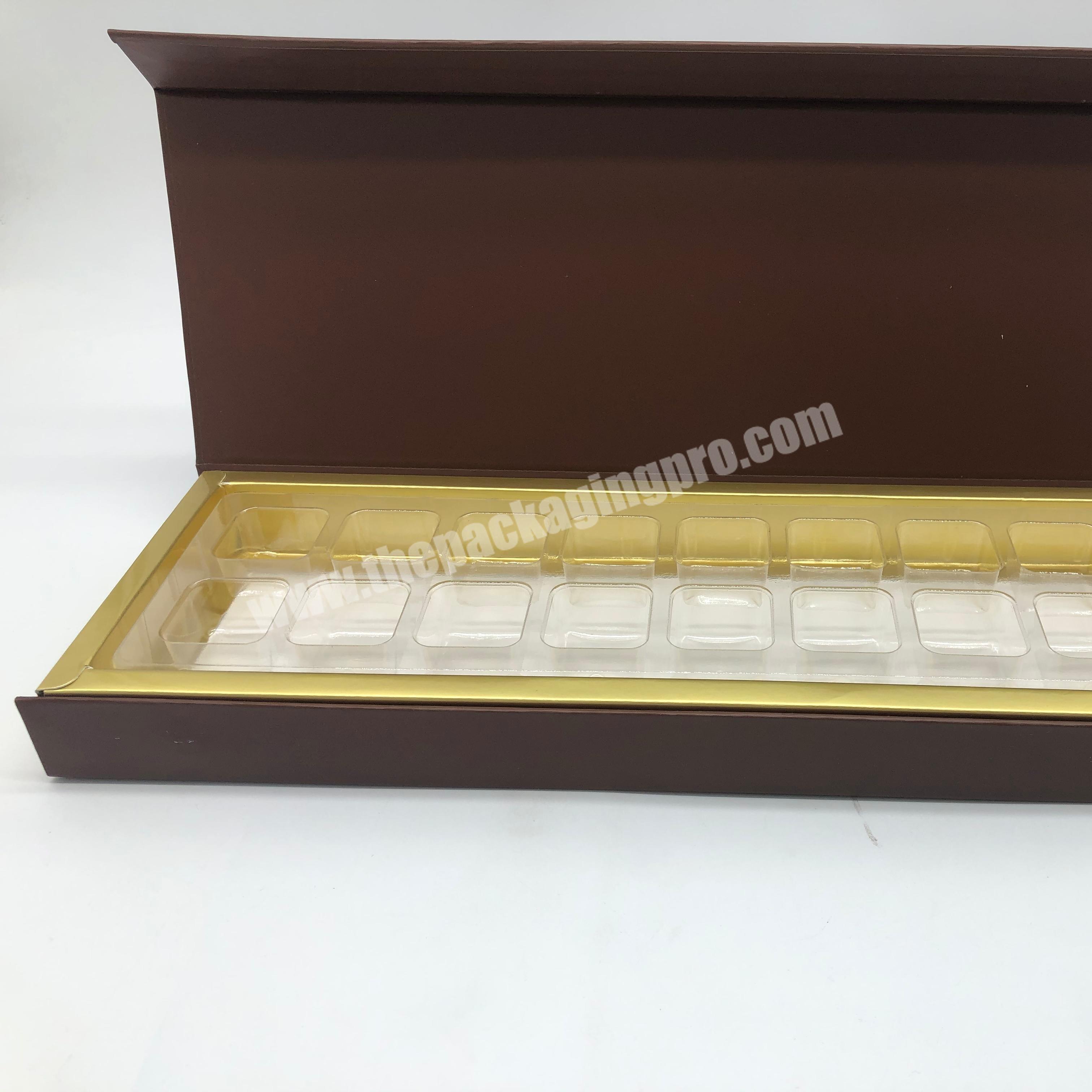 Wholesale Christmas sweet box luxury magnetic luxury chocolate boxes packing with plastic insert