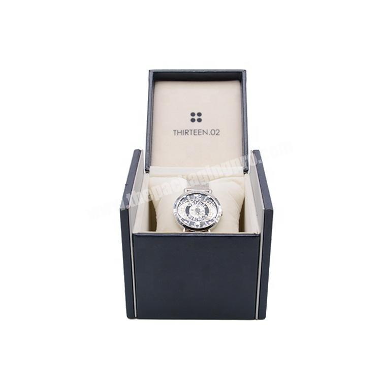 Wholesale Custom Logo Blue Black Watch Storage Box Cardboard Luxury Watch Gift Box Single Packaging Watch Boxes Cases