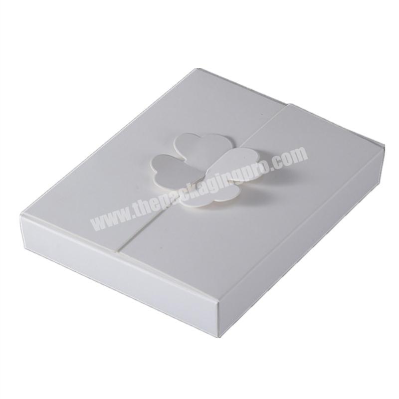 Wholesale Customized Recycled Folding A4 White Paper Gift Box Creative Silk Scarf Packaging Box Manufacturer