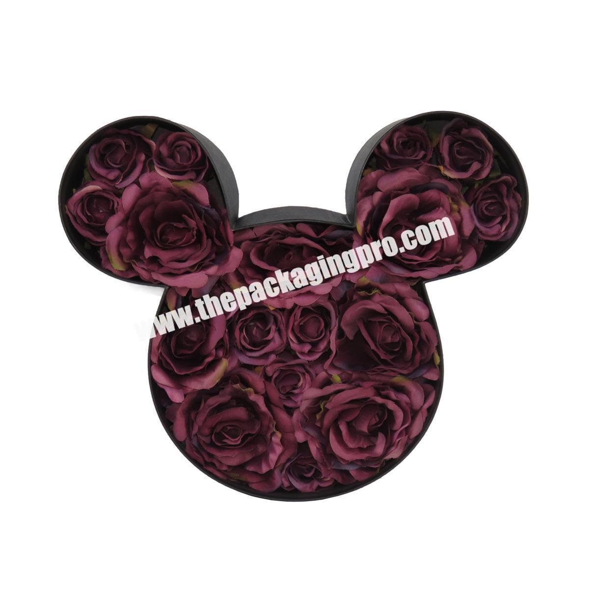 Manufacturer Wholesale Display Mickey Mouse Head Shaped Flower Chocolates Gift Boxes Packaging