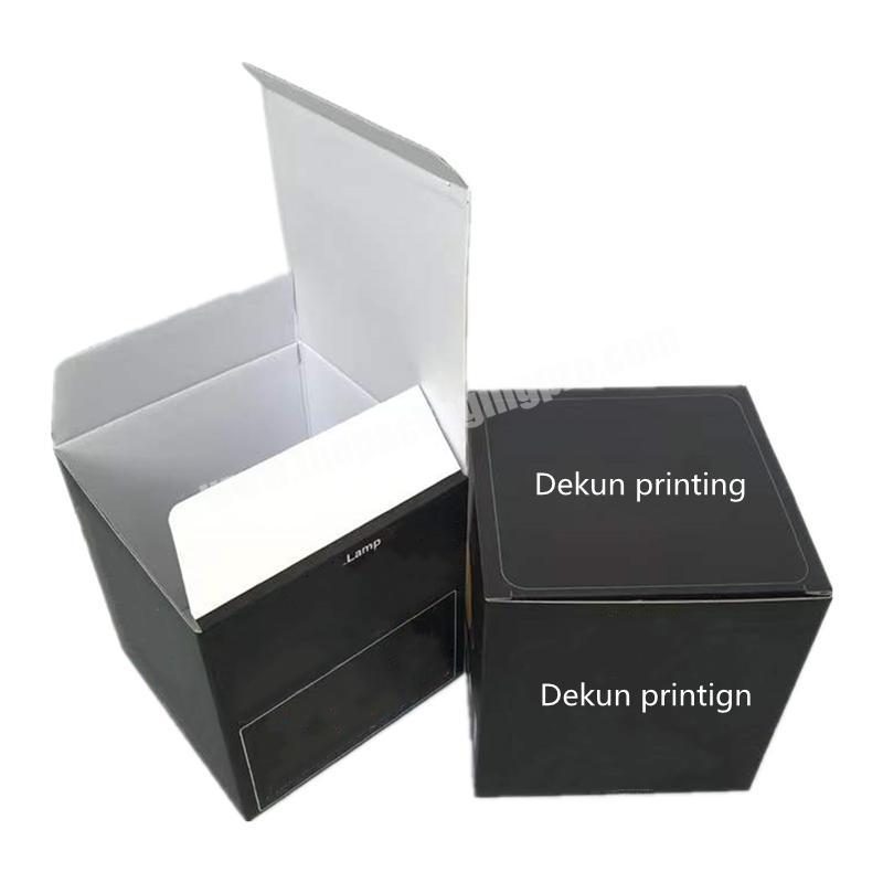 Wholesale Personalized light corrugated packaging boxes custom black advertising light boxes