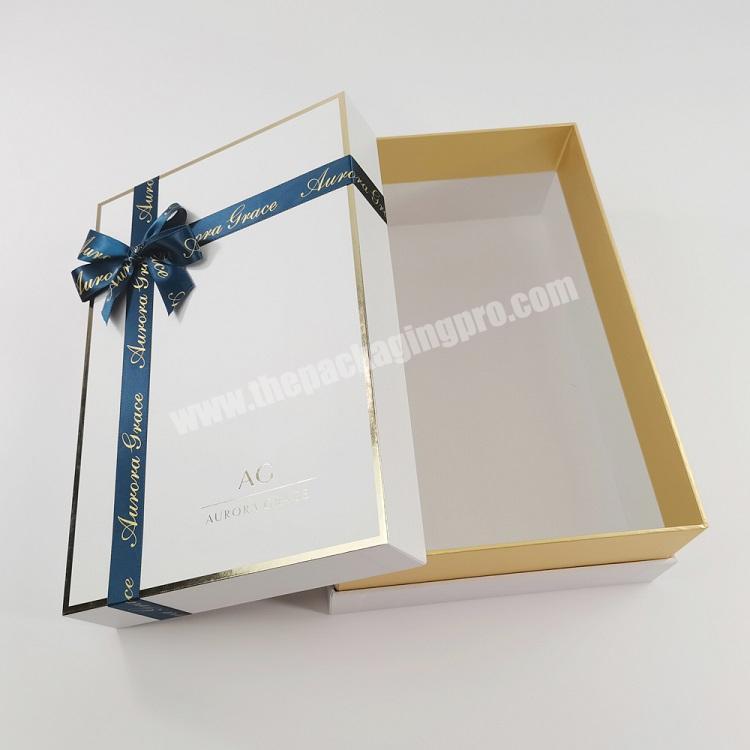 Wholesale Price Custom Gold Logo Printing Apparel Packaging Gift Paper Box