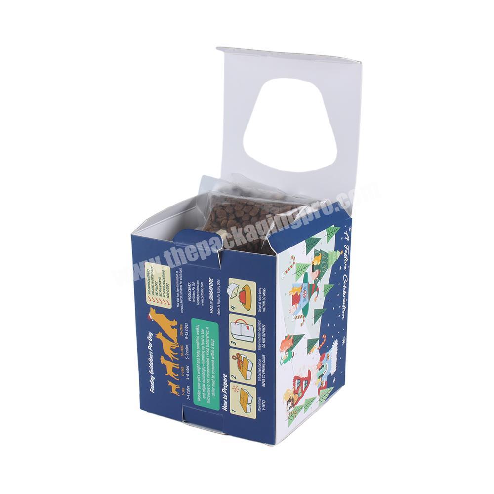 Wholesale Printing Packaging Dog Food Corrugated Folding Gift Paper Boxes Recycled Custom Logo with Window
