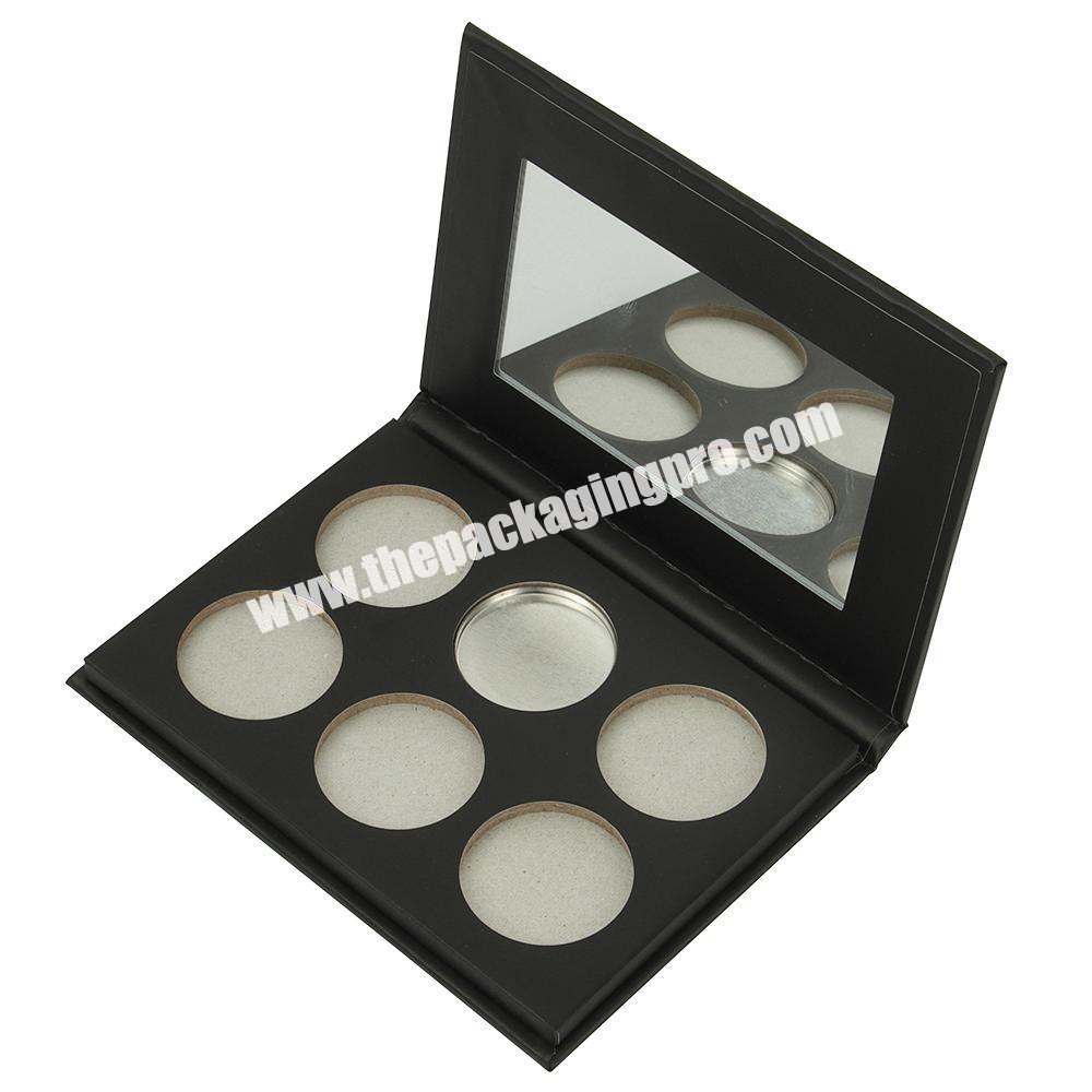 Wholesale Private Label Makeup Matte Professional Cosmetic black Eyeshadow packaging box