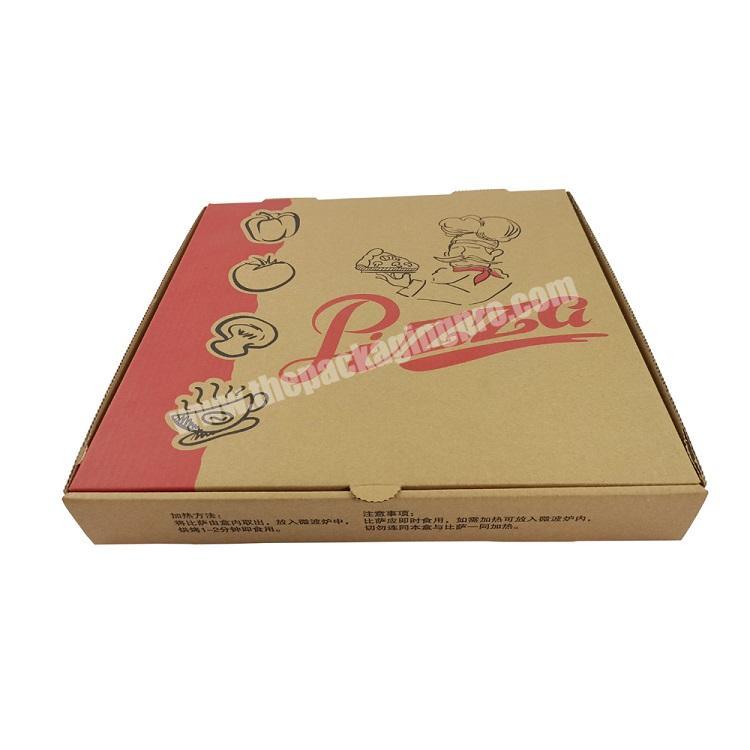 Wholesale Rectangle Color Food Packaging Corrugated Paper Box For Pizza