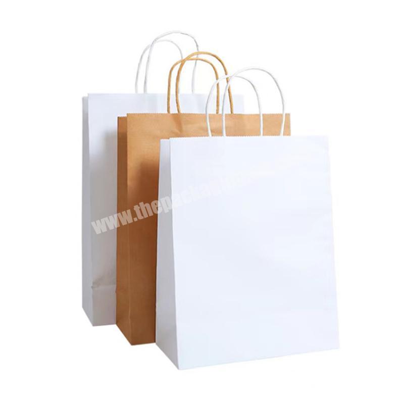 Wholesale cheap price recycled paper custom biodegradable kraft paper bag packaging for food coffee take away