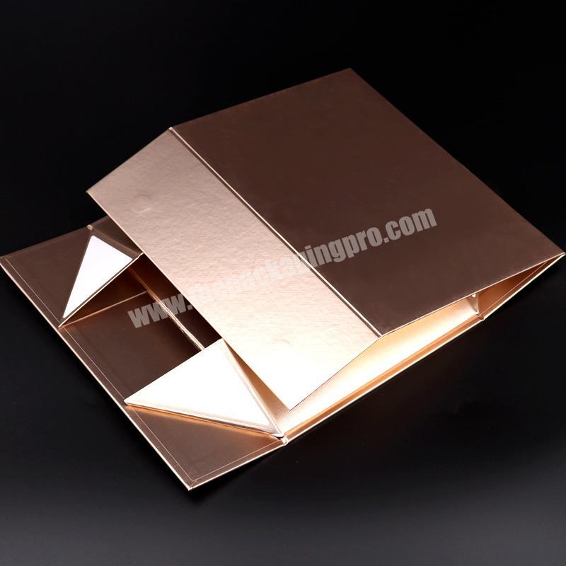 Factory Wholesale custom logo printed display small luxury cardboard wedding  foldable gift box paper jewelry packaging box