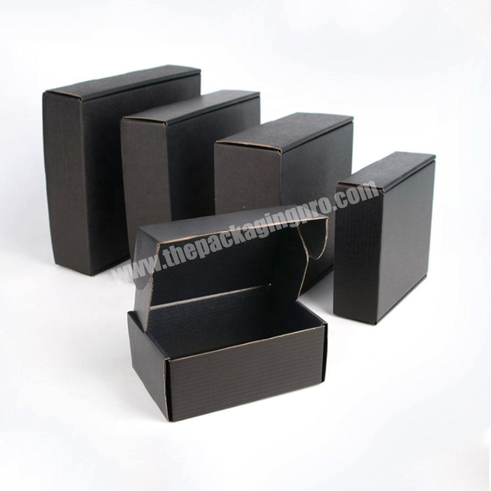 Custom Wholesale custom printed unique luxury black kraft corrugated mailing shipping boxes custom logo cardboard mailer box