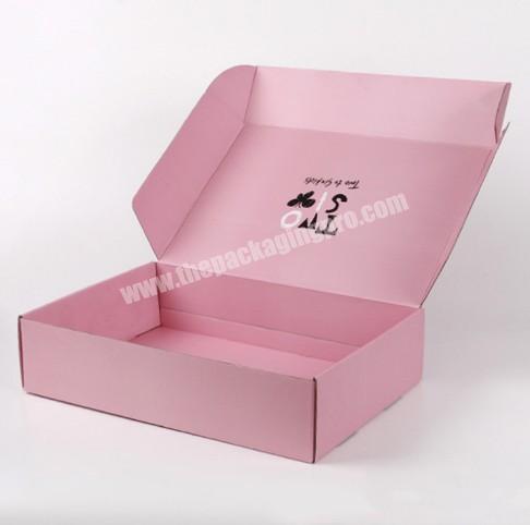 Wholesale eco friendly embossing luxury foldable logo printed paper corrugated shipping cardboard custom mailer box packaging