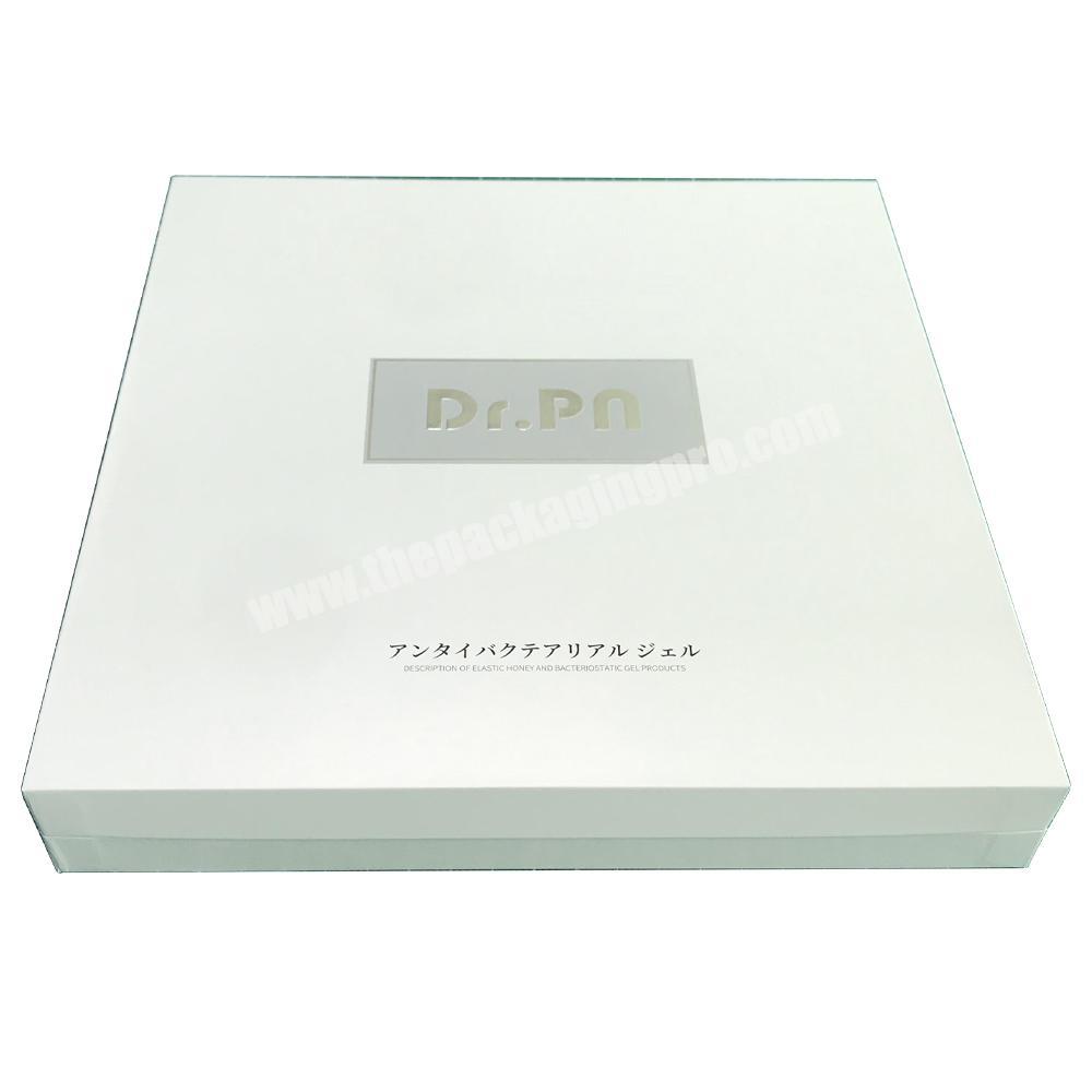 Wholesale  elegant custom logo luxury rigid magnetic beauty  cosmetics packaging paper box  elastic and bacteriostatic