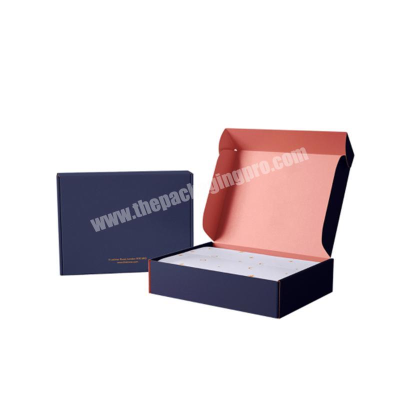 Wholesale high quality corrugated board mailer box custom printing paper box for clothing shipping packaging