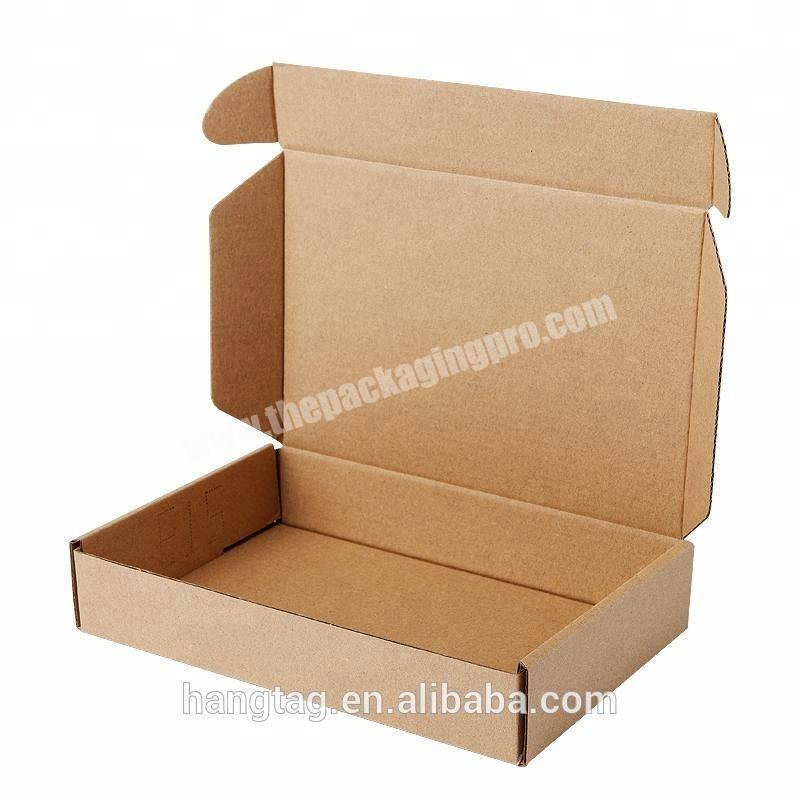 Wholesale Wholesale inner clothing packaging brown logo print shipping carton boxes corrugated board box paper custom mailer shipping box