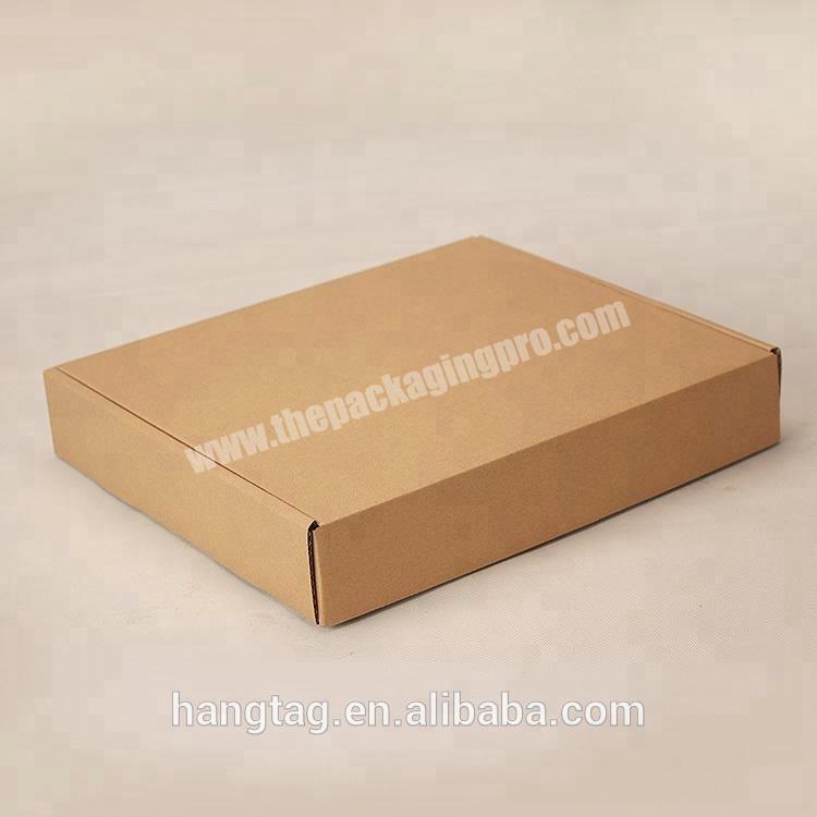 Supplier Wholesale inner clothing packaging brown logo print shipping carton boxes corrugated board box paper custom mailer shipping box