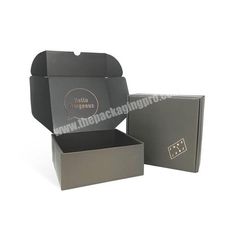 Factory Wholesale logo corrugated paper box foldable packaging box Subdcription Shipping Custom Mailer Box