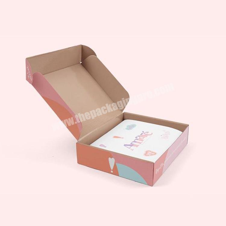 Supplier Wholesale logo corrugated paper box foldable packaging box Subdcription Shipping Custom Mailer Box