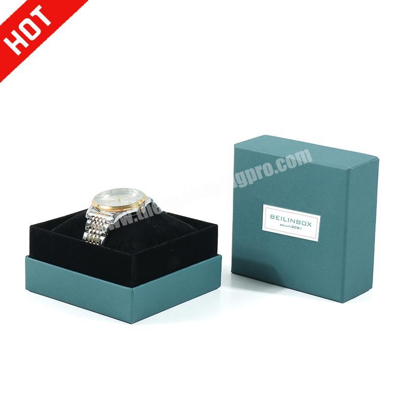 Wholesale luxury green custom logo single timepieces jewelry  paper watch  gift box  packaging