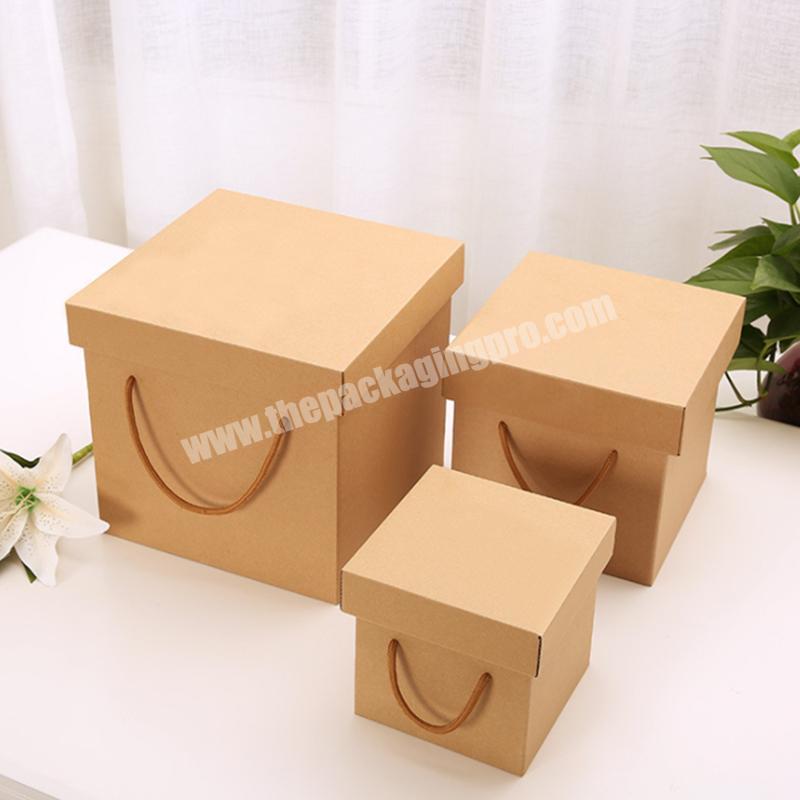 Wholesale square rigid e flut corrugated carton custom logo shipping box big cardboard fruit packaging boxes for shipping