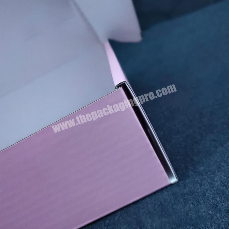 Shop Wholesales strong custom logo printed white flag hat clothes shipping box foldable paper recycled corrugated cardboard box