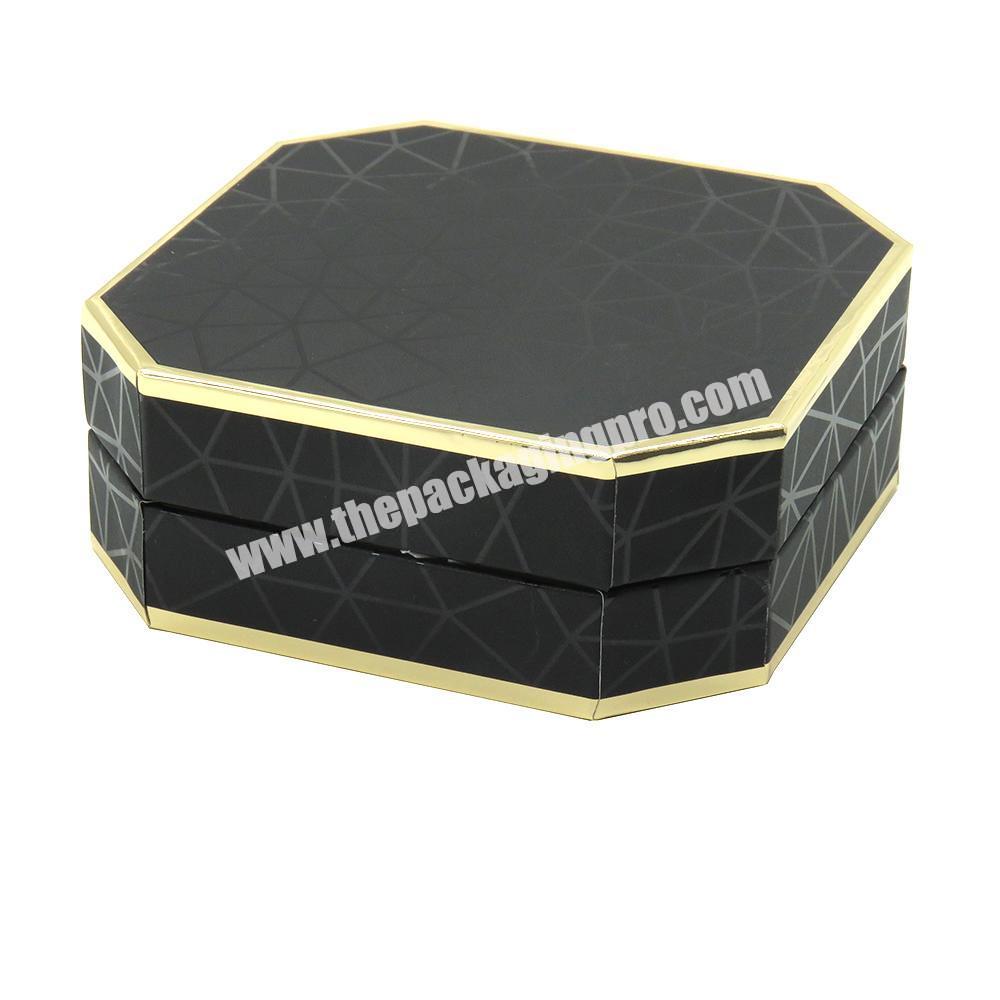 cardboard paper customized hexagon sexangle shaped gift box packaging for wedding