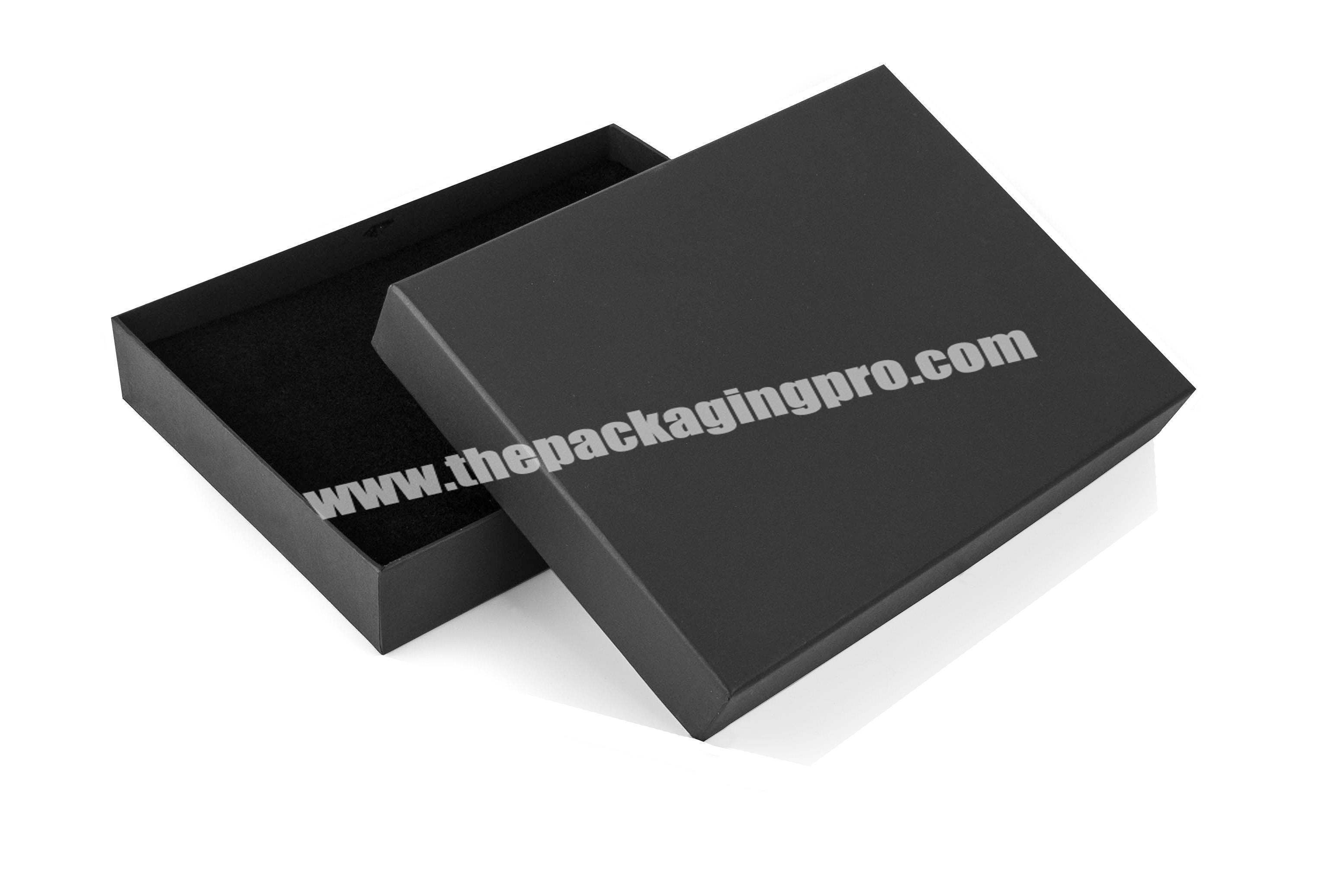 personalize custom design cardboard black notebook gift box
