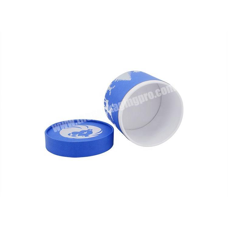 Custom custom printed rolled edge round cylinder tube gift box paper packaging tube box for tea cosmetic lipstick