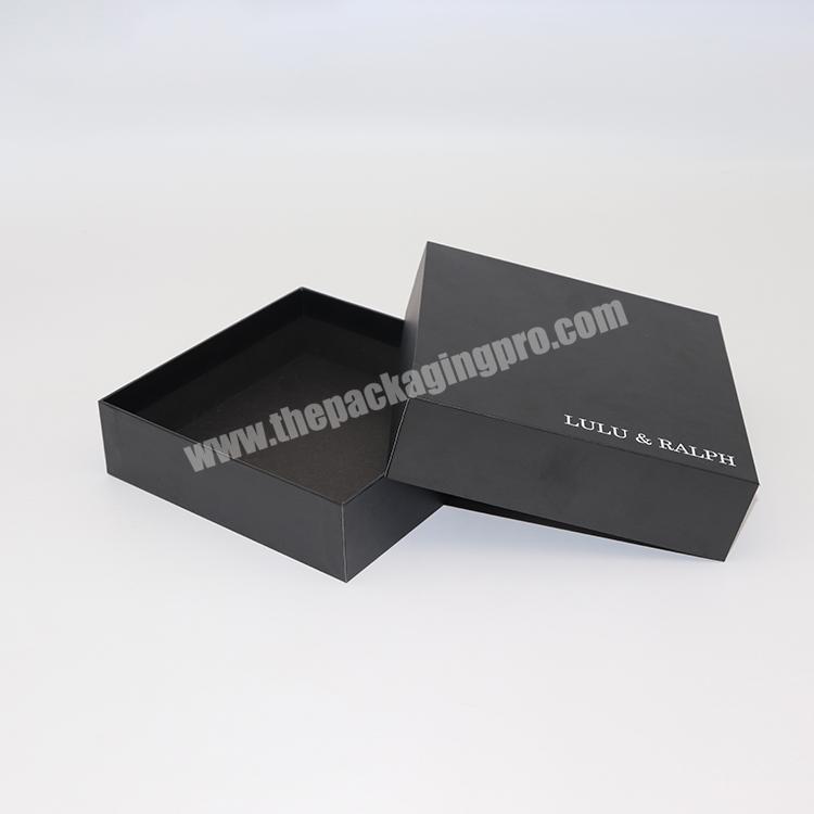 customized black gift packaging cardboard boxes