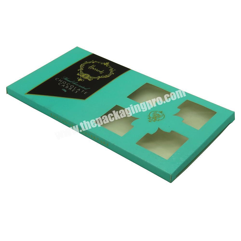 customized printing paper packing mushroom gift carton chocolate bar packaging box with window