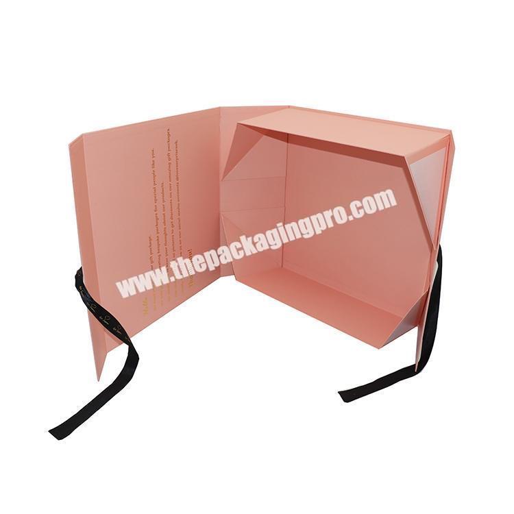 custom luxury clothing foldable rigid box manufacturer