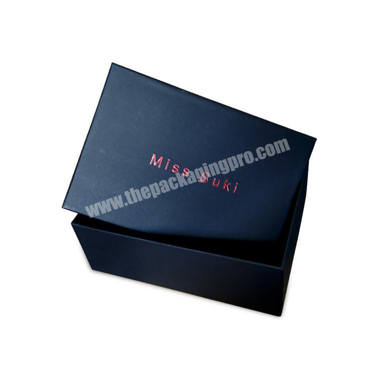 factory wholesale customize matte black packaging boxes