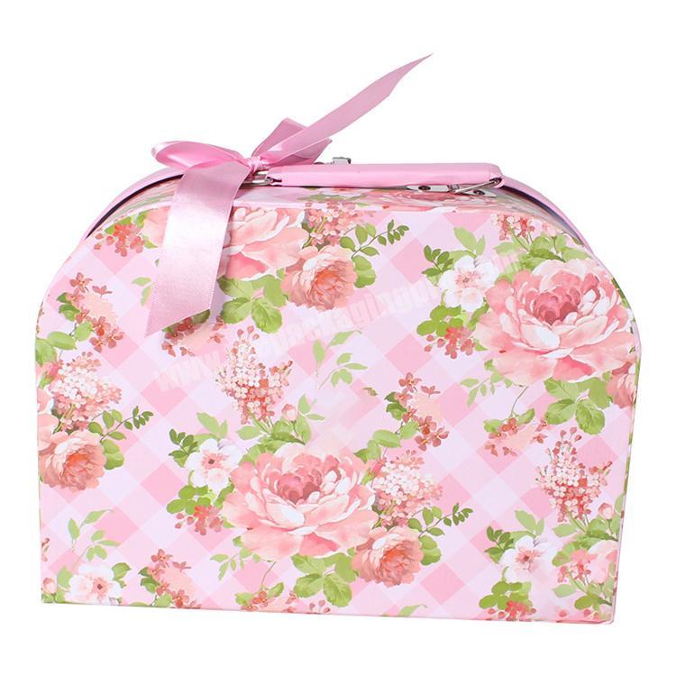 fashion cheap baby  card box suitcase treasure gift box