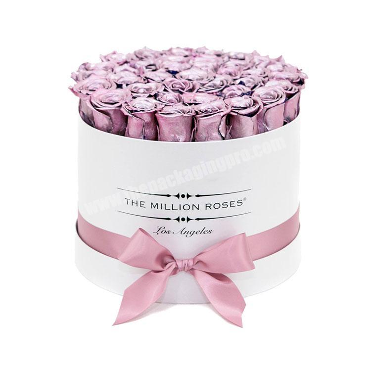 hat flower packaging round box for roses
