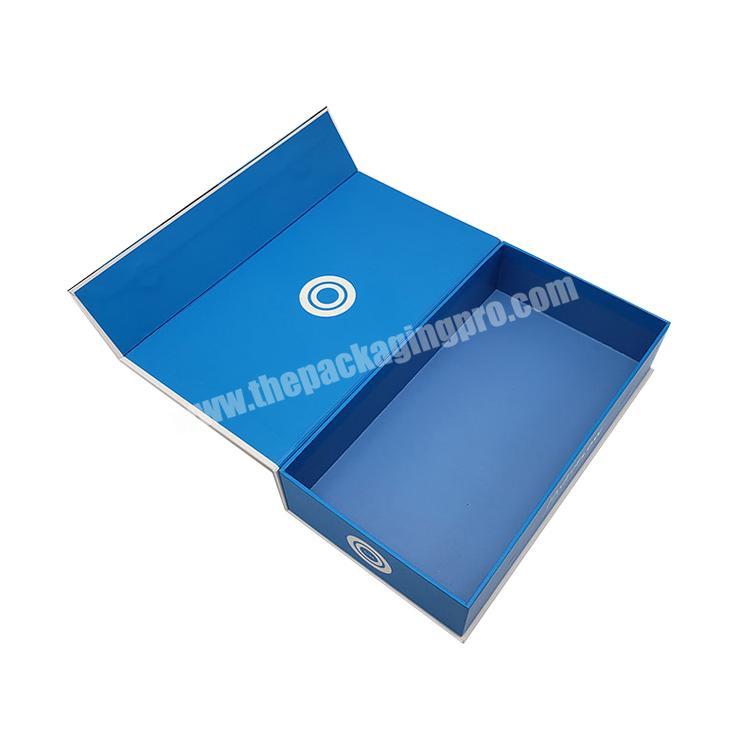 high quality rigid magnetic gift box custom with spot UV