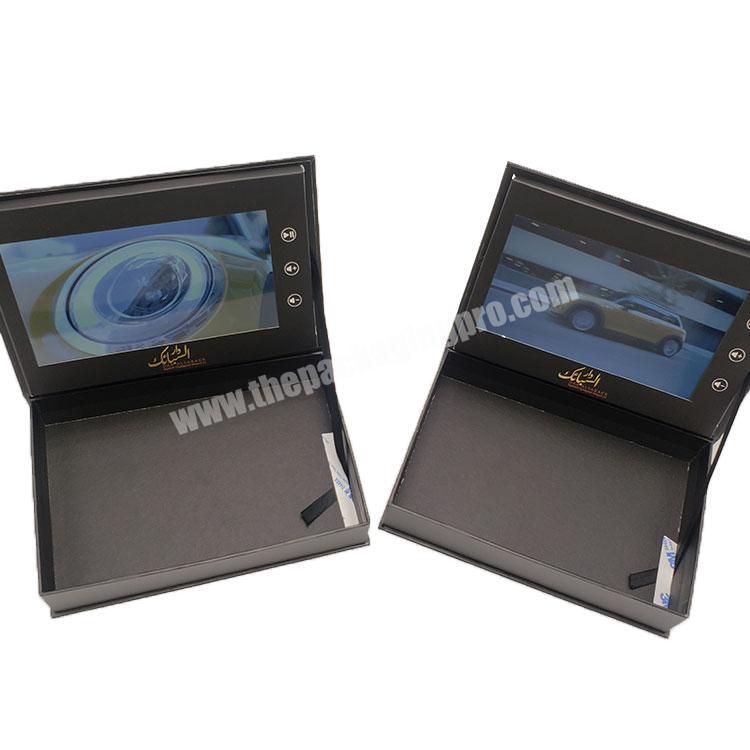 high quality wholesale custom lcd screen video gift box