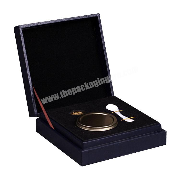 luxury caviar box with pu leather and EVA inside