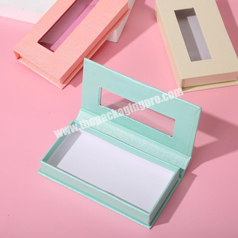 new arrival dongguan eyelashes custom packaging empty paper boxes gift package lip gloss lash box