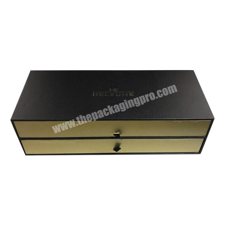 paper box manufacture factory price custom logo Double drawer type jewelry packaging storage cardboard box