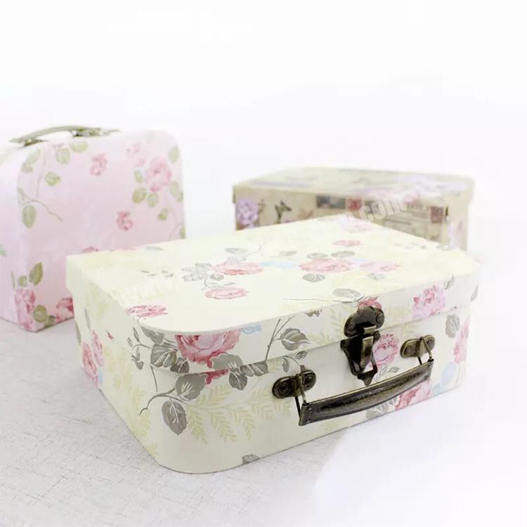 professional mini suitcase shaped gift box with lock