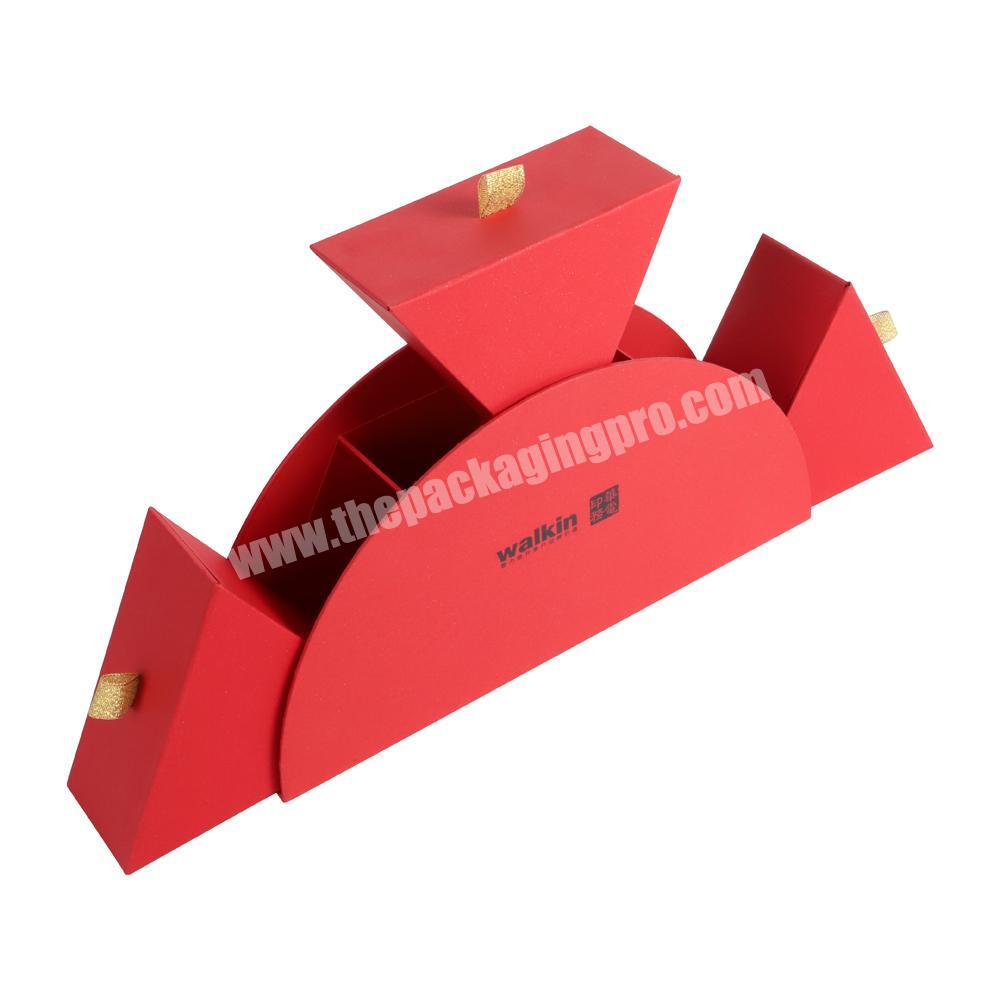 small oval bonbon chocolate cardboard gift packaging boxes with customs logo