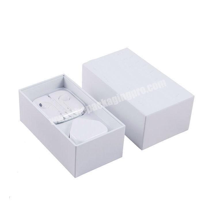 white empty gift mobile phone packaging box