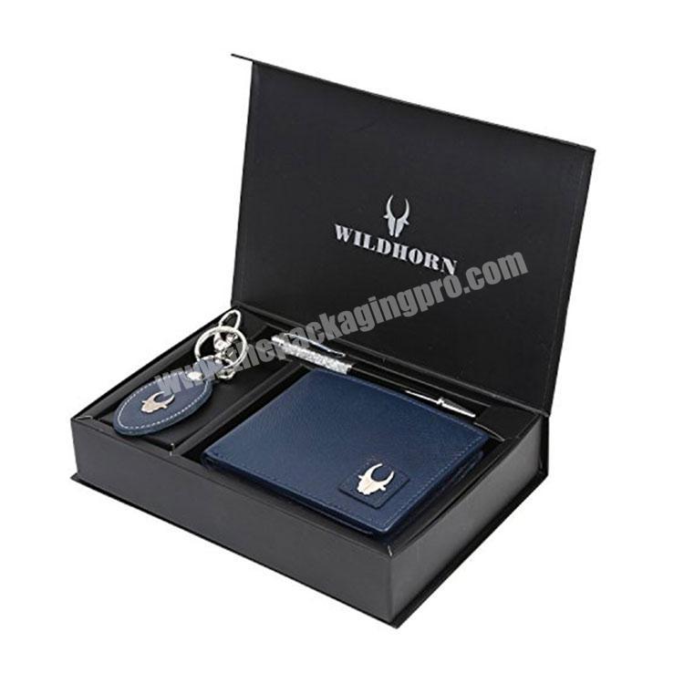 wholesale custom luxury mens wallet gift box