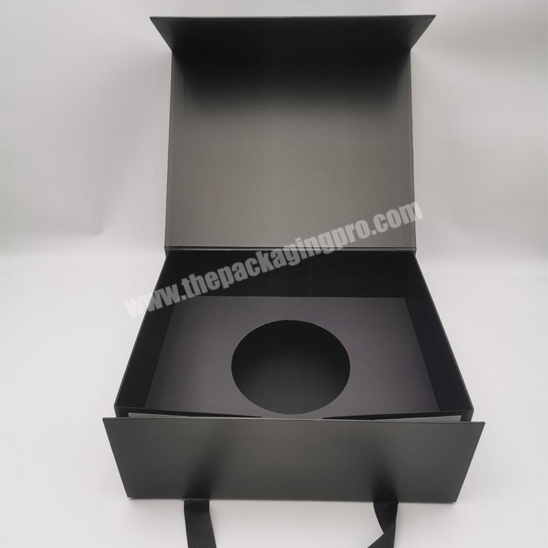 wholesale custom magnetic folding printed hat box