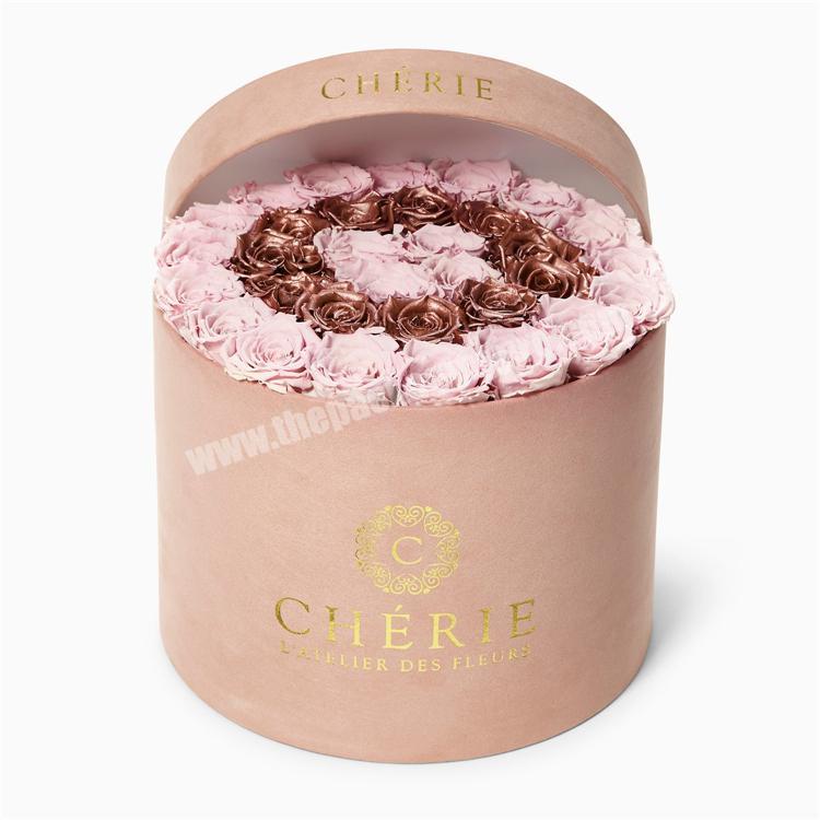 wholesale luxury gift flower round rose box