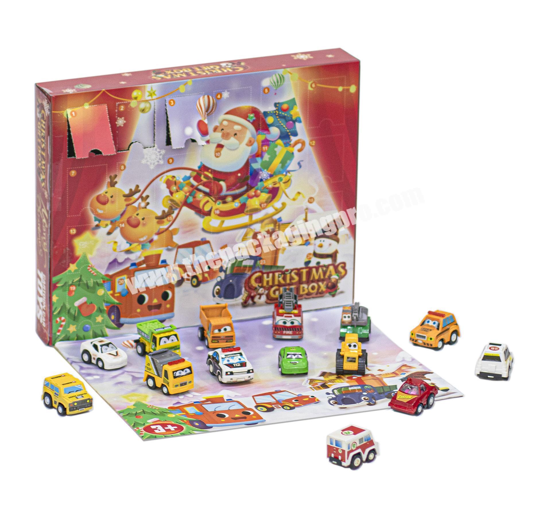 1Set  24Pcs Educational Pulls Back Cars Toy Set Educational Toy Car Christmas Countdown Calendar Blind Box
