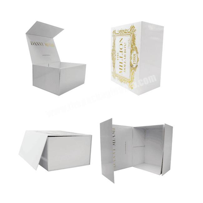 Cheap Wholesale Custom Printing Luxury High Quality Cardboard Foldable Magnetic Plain White Shoe Packaging Gift Box