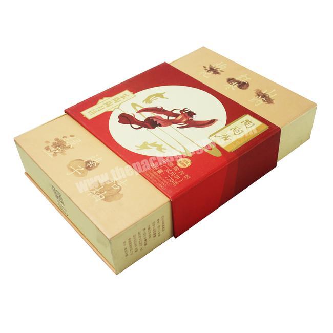 Custom Fancy Cookie Packaging Paper Flip Top Gift Hard Elegant Mooncake Box