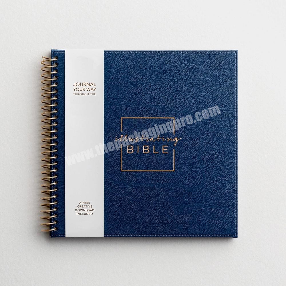 Custom Printed Hardcover Christian Planners Bible Verses Study Journal Notebook