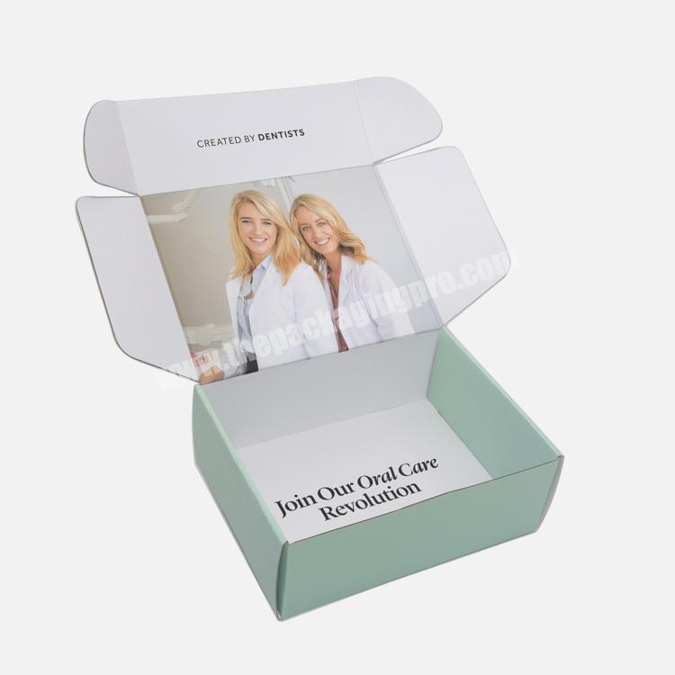 New Arrival Hot Selling Wholesale Price Green White Luxury Reasonable Price Packaging Kraft Mailing Mailer Box With Logo