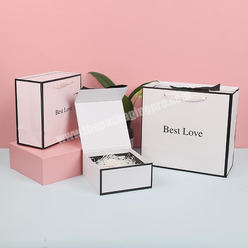 new white clamshell packaging box birthday lipstick cosmetic gift box