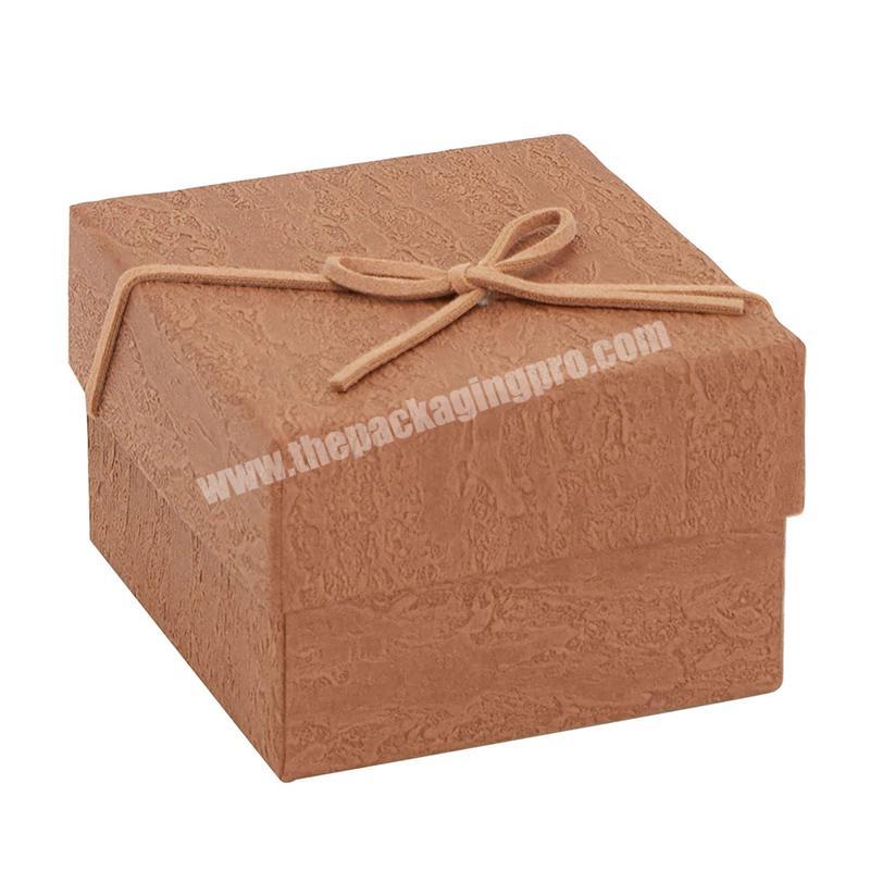 2022 Factory Supply Custom Luxury High Quality Custom Logo Chocolate Kraft Packaging Box for Single Watch Box